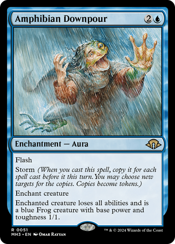Amphibian Downpour (MH3-051) - Modern Horizons 3 Foil
