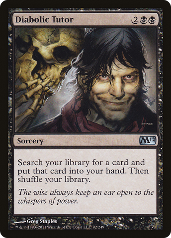 Diabolic Tutor (M12-092) - Magic 2012