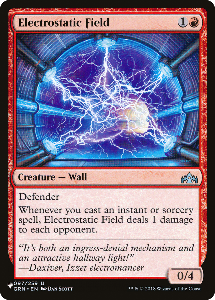 Electrostatic Field (LIST-GRN-97) - The List