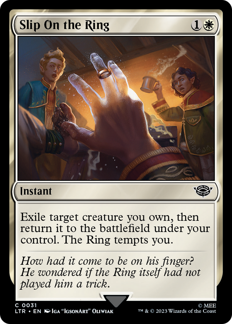 Slip On the Ring (LTR-031) - The Lord of the Rings: Tales of Middle-earth Foil