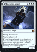 Enduring Angel // Angelic Enforcer (PRE-17S) - Innistrad: Midnight Hunt Promos: (Double Faced Transform) Foil