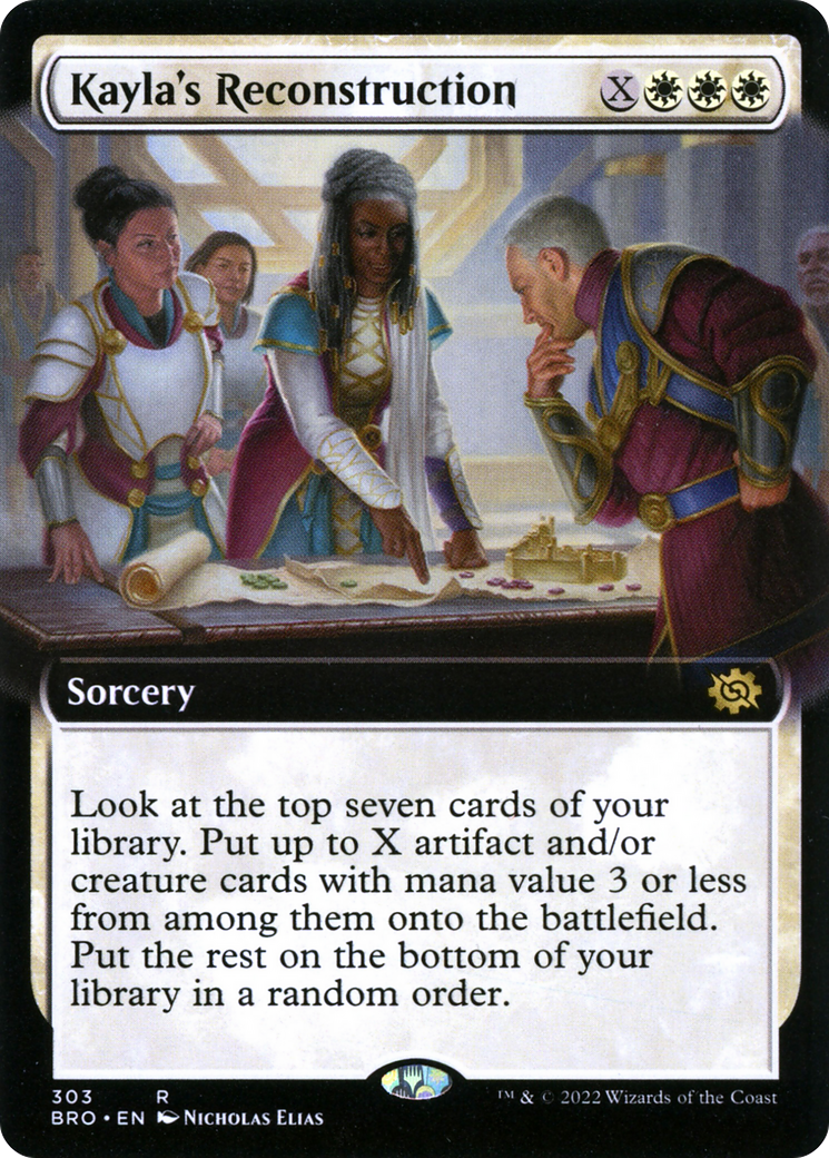 Kayla's Reconstruction (BRO-303) - The Brothers' War: (Extended Art) Foil