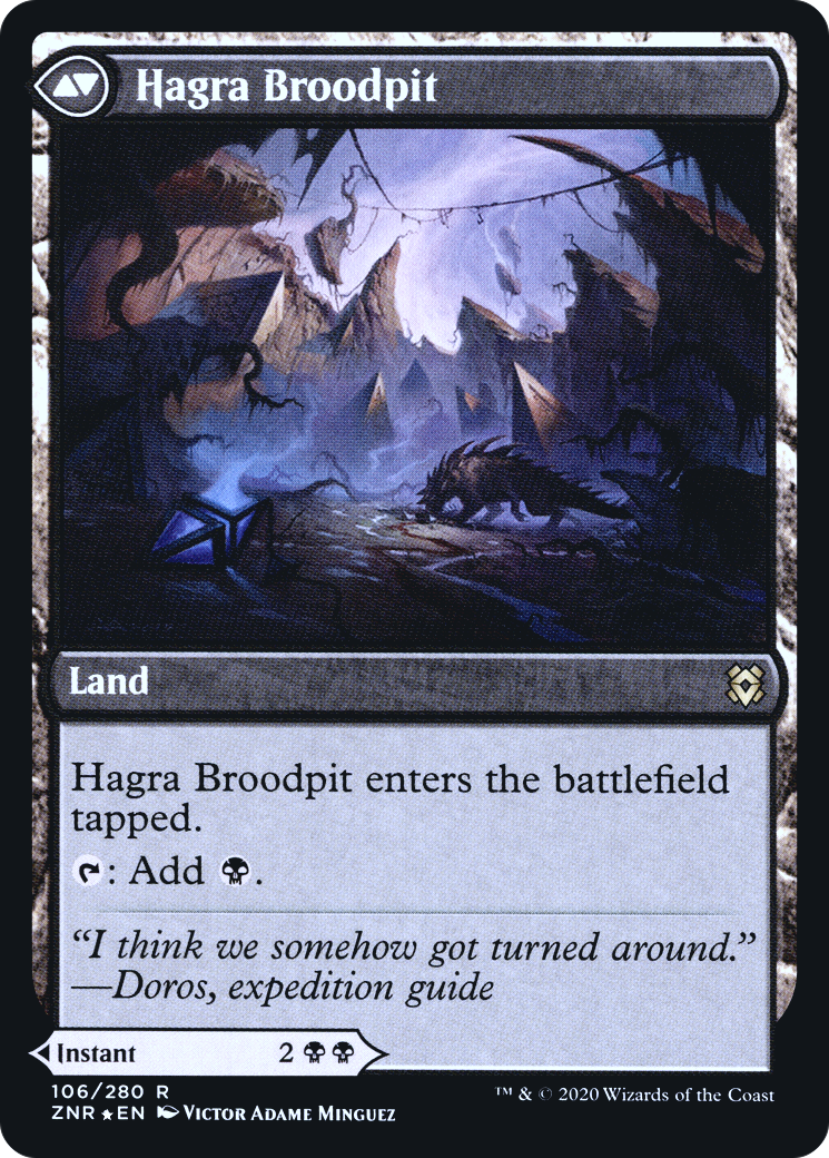Hagra Mauling // Hagra Broodpit (PRE-106S) - Zendikar Rising Promos Foil