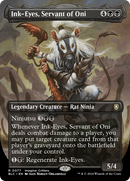 Ink-Eyes, Servant of Oni (BLC-077) - Bloomburrow Commander (Borderless) Foil