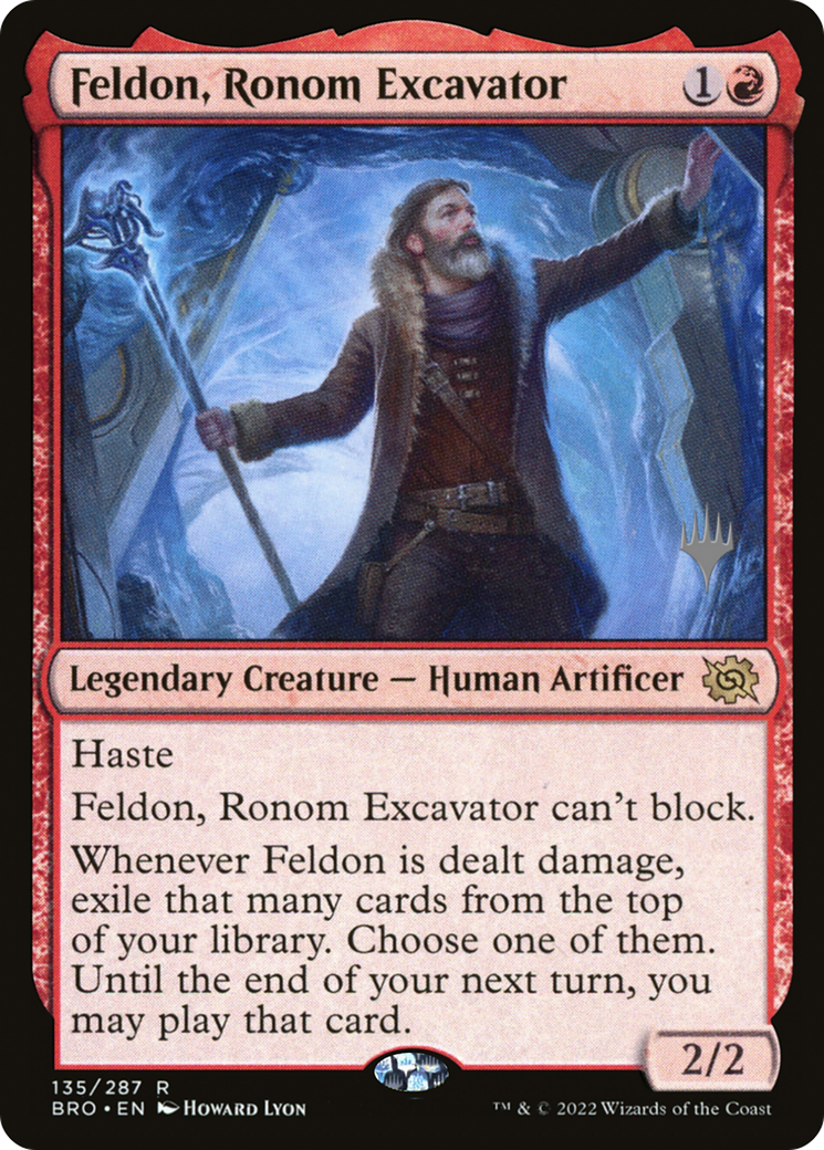 Feldon, Ronom Excavator (PPBRO-135) - The Brothers' War Promos