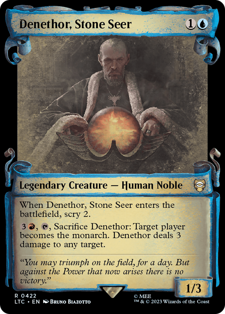 Denethor, Stone Seer (LTC-422) - Tales of Middle-earth Commander: (Showcase) Foil