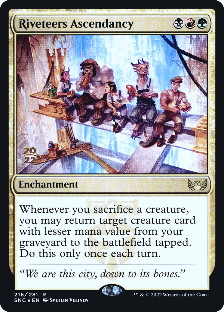 Riveteers Ascendancy (PRE-216S) - Streets of New Capenna Promos Foil