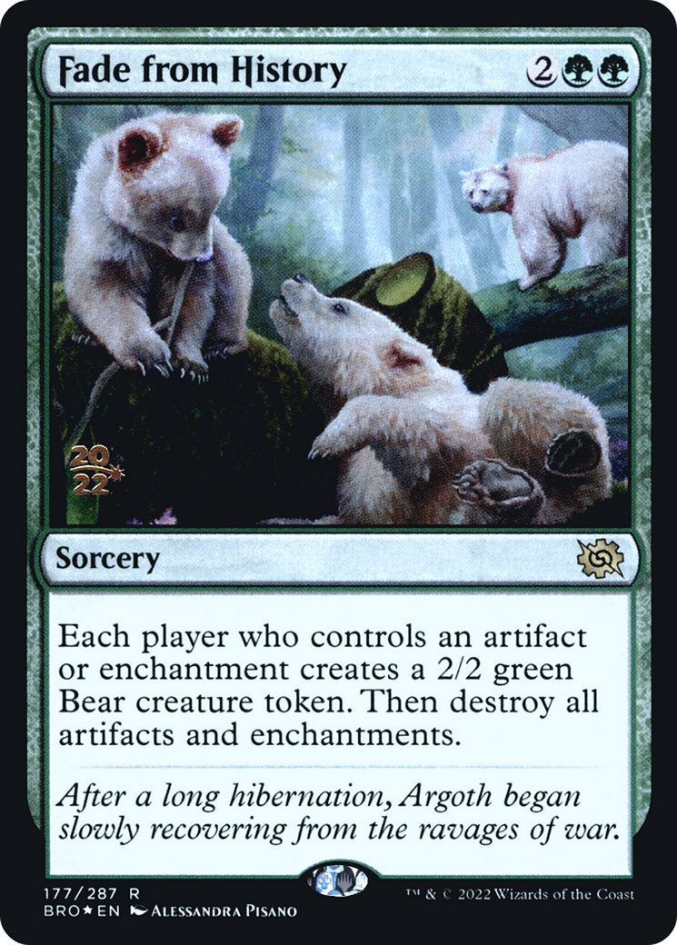 Fade from History (PRE-177S) - The Brothers' War Promos Foil