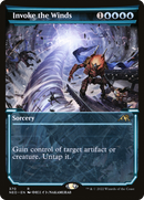 Invoke the Winds (NEO-370) - Kamigawa: Neon Dynasty: (Showcase) Foil