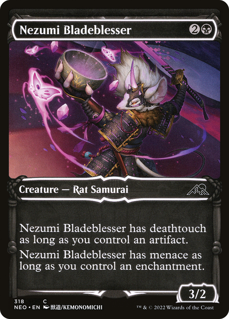 Nezumi Bladeblesser (NEO-318) - Kamigawa: Neon Dynasty: (Showcase) Foil