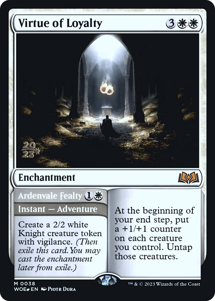Virtue of Loyalty // Ardenvale Fealty (PRE-038) - Wilds of Eldraine Promos Foil