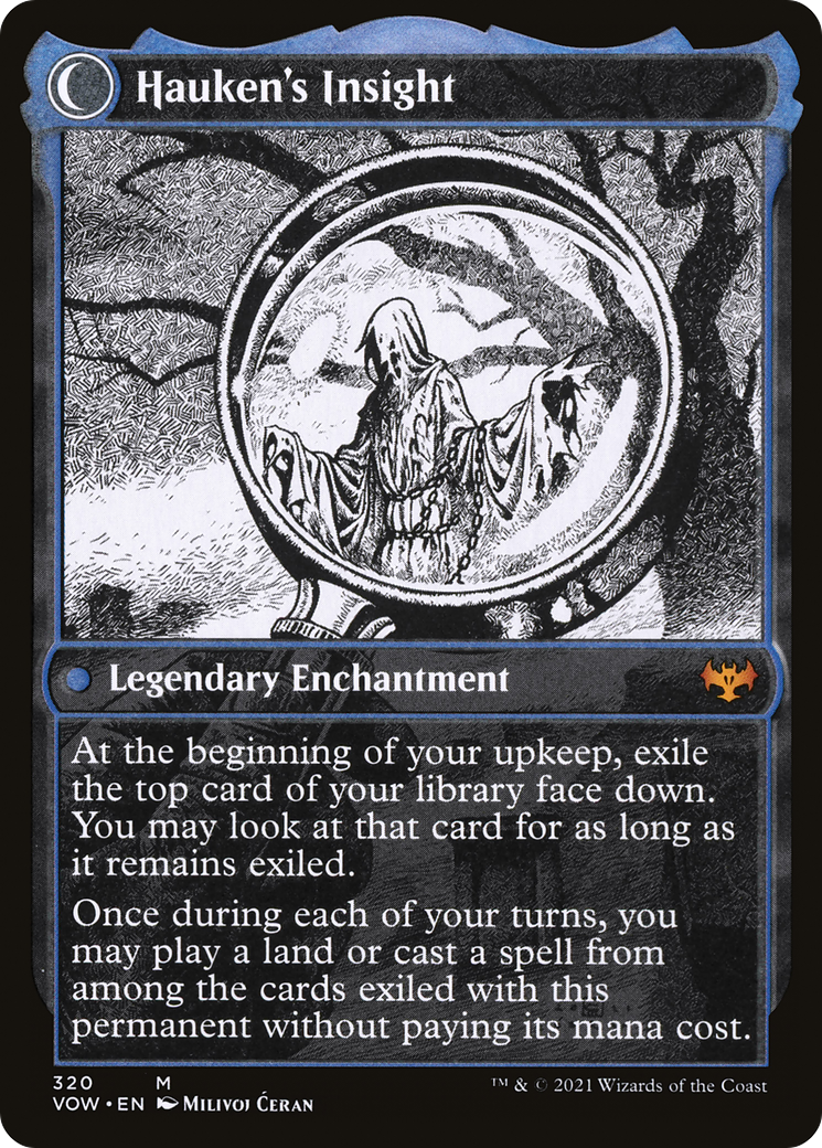 Jacob Hauken, Inspector // Hauken's Insight (VOW-320) - Innistrad: Crimson Vow: (Showcase, Double Faced Transform) Foil