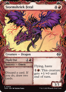 Stormshriek Feral // Flush Out (TDM-304) - Tarkir: Dragonstorm: (Showcase) Foil
