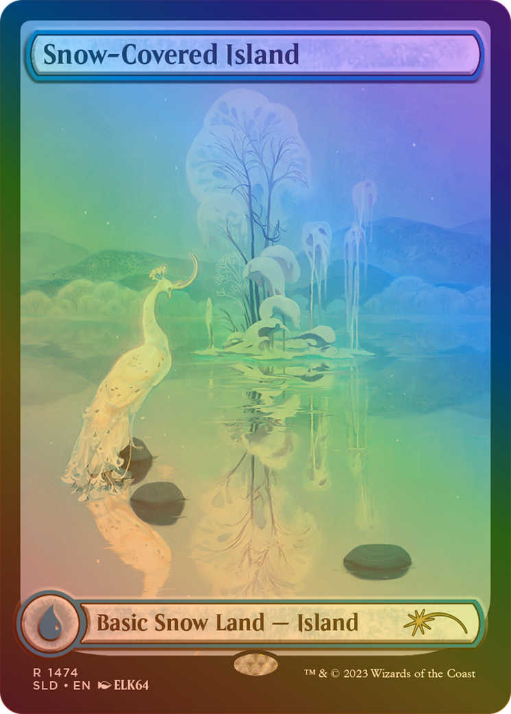 Snow-Covered Island (SLD-1474★) - Secret Lair Drop: (Full Art) Foil