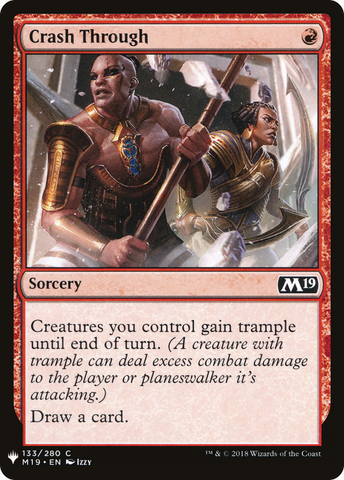 Crash Through (LIST-M19-133) - The List