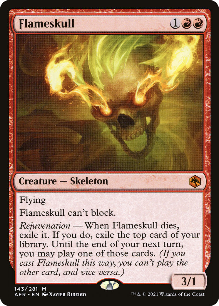 Flameskull (AFR-143) - Adventures in the Forgotten Realms Foil