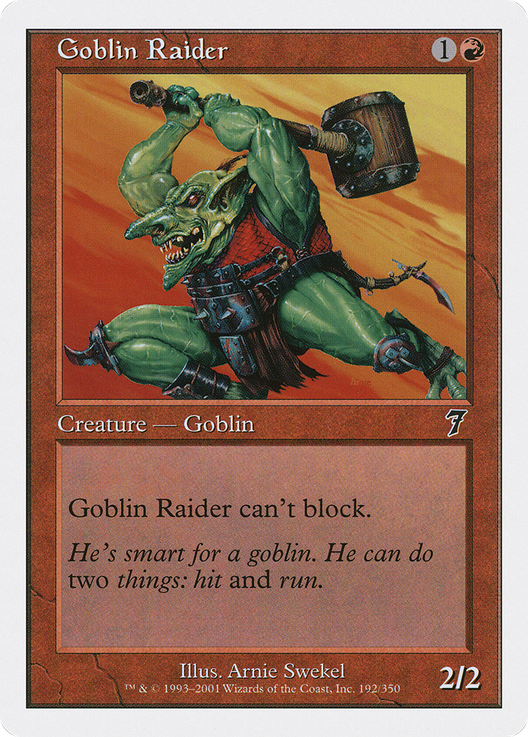 Goblin Raider (7ED-192) - Seventh Edition