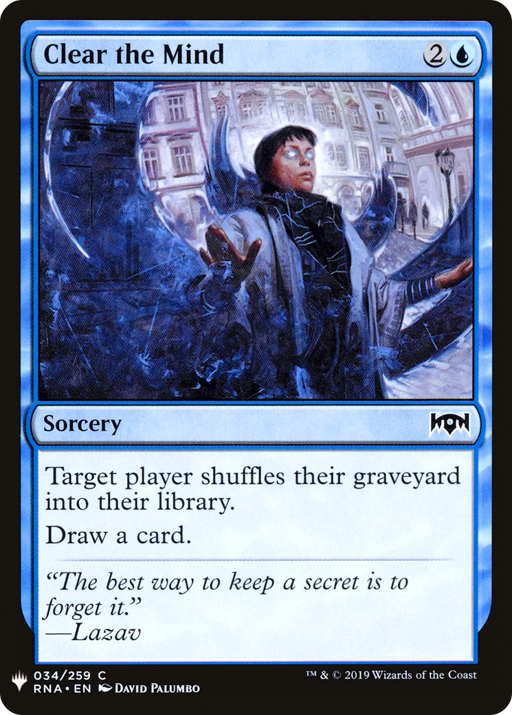 Clear the Mind (LIST-RNA-34) - The List