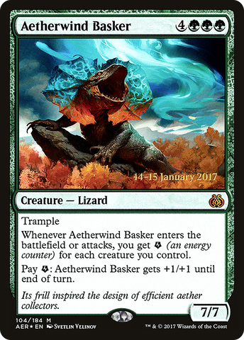 Aetherwind Basker (PRE-104) - Aether Revolt Promos Foil