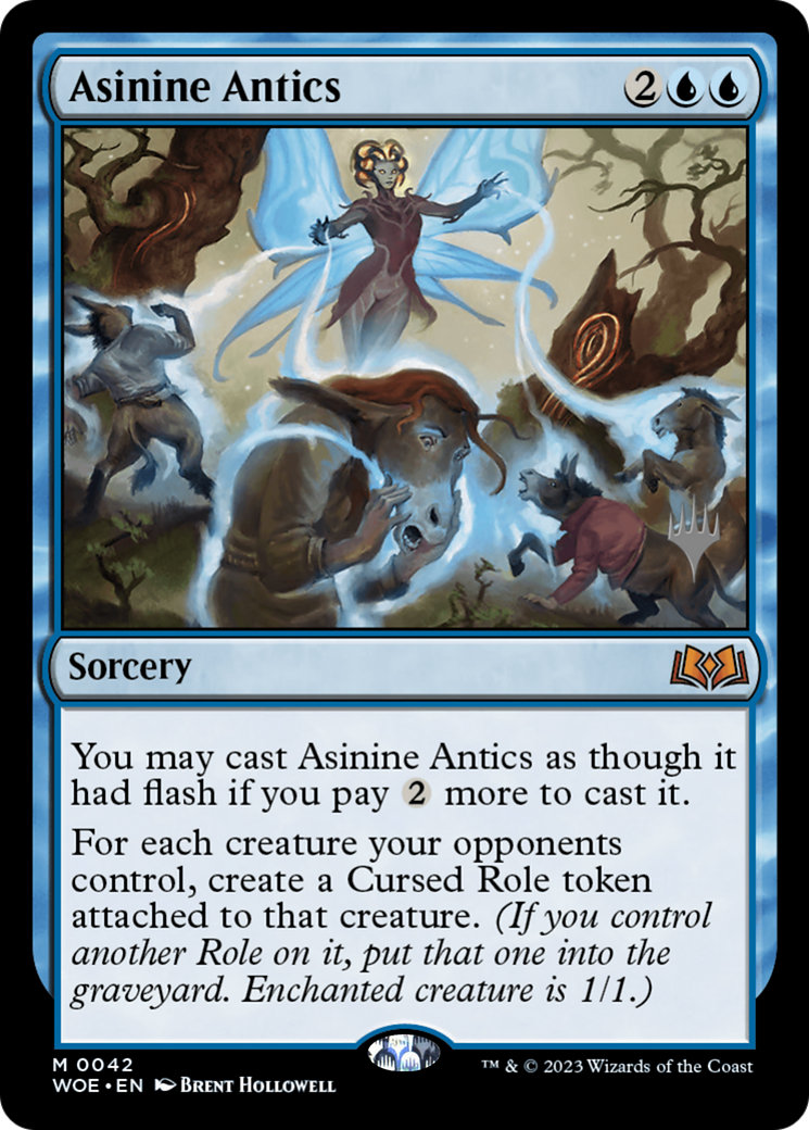 Asinine Antics (PPWOE-42P) - Wilds of Eldraine Promos Foil