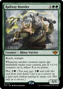 Railway Brawler (PPOTJ-175) - Outlaws of Thunder Junction Promos Foil