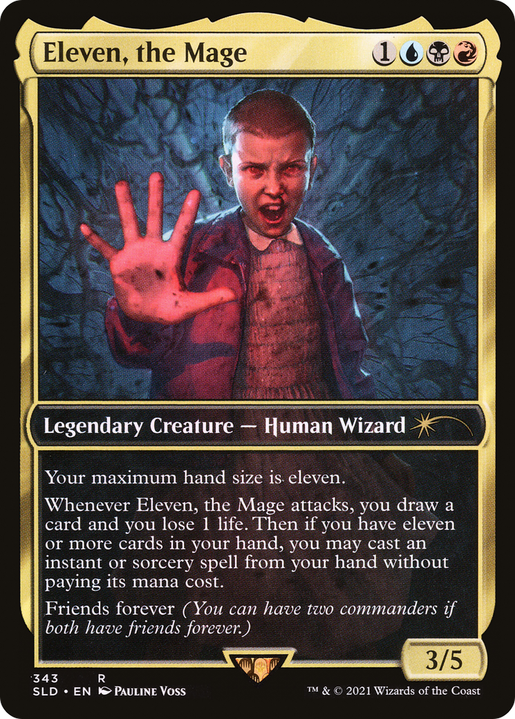 Cecily, Haunted Mage (SLD-343) - Secret Lair Drop / Eleven, the Mage Foil