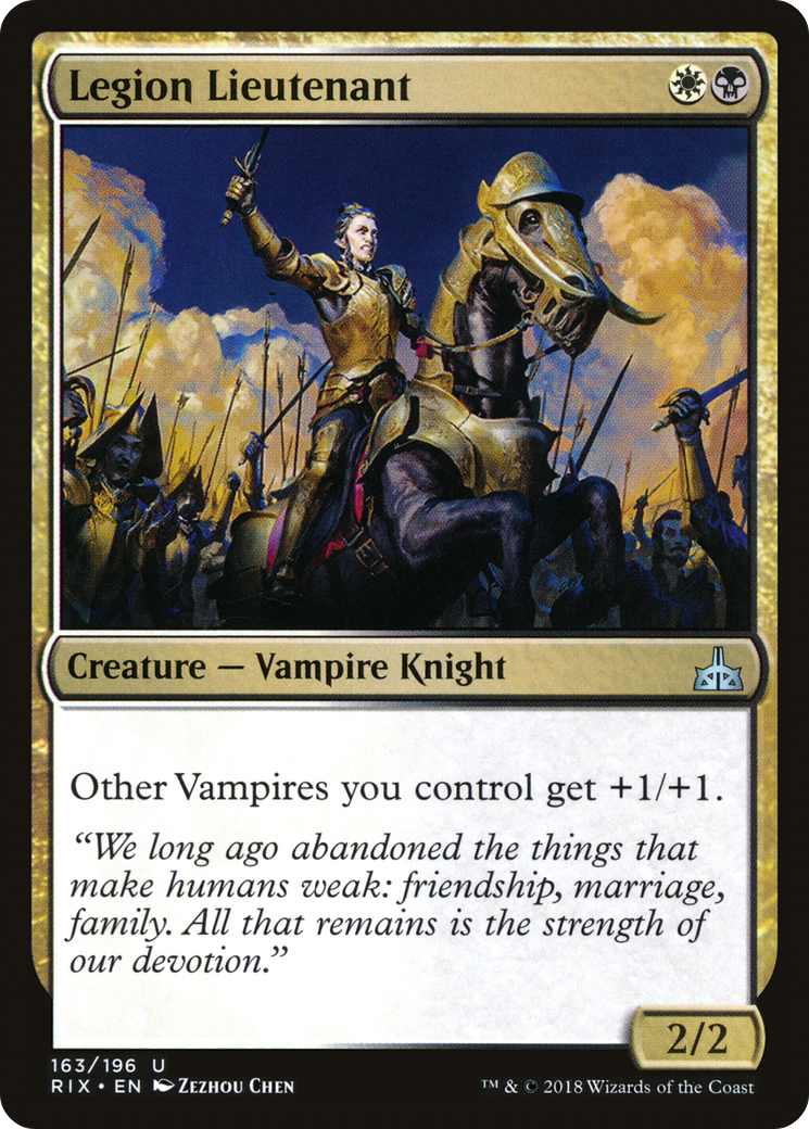 Legion Lieutenant (RIX-163) - Rivals of Ixalan Foil