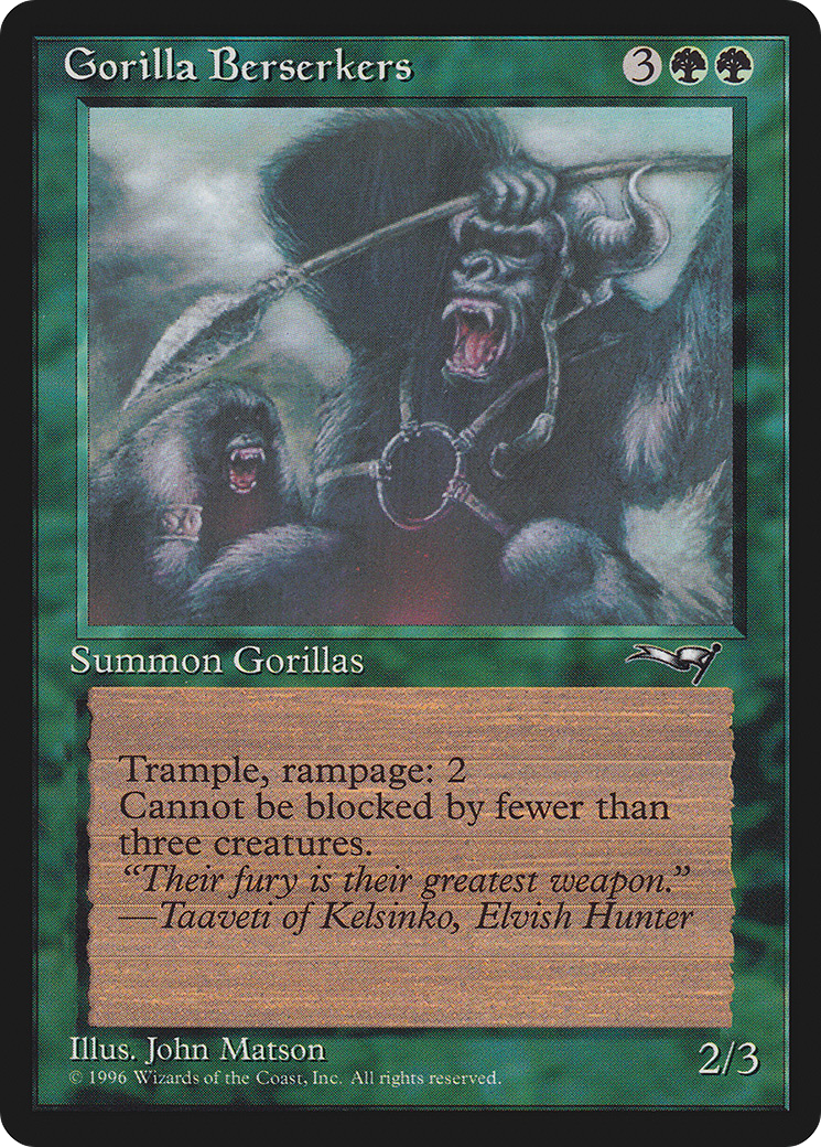 Gorilla Berserkers (ALL-076) - Alliances