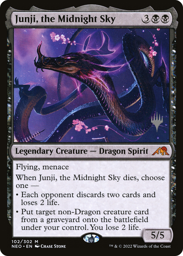 Junji, the Midnight Sky (PPNEO-102P) - Kamigawa: Neon Dynasty Promos Foil