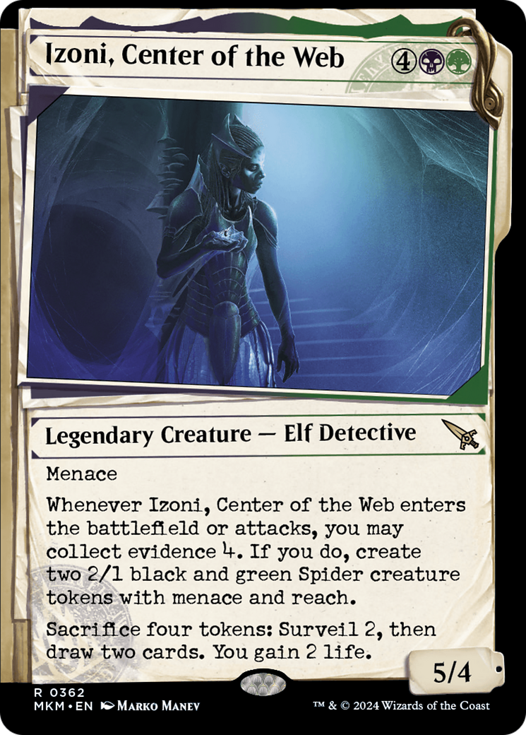 Izoni, Center of the Web (MKM-362) - Murders at Karlov Manor: (Showcase) Foil