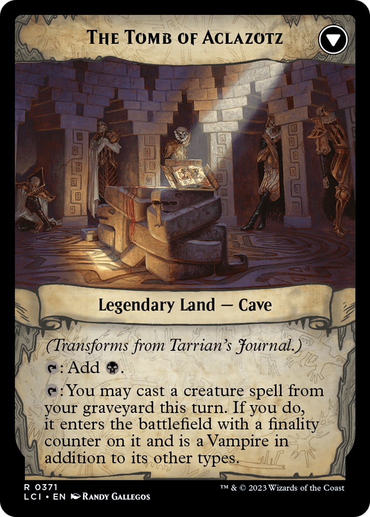 Tarrian's Journal // The Tomb of Aclazotz (LCI-371) - The Lost Caverns of Ixalan: (Extended Art) Foil