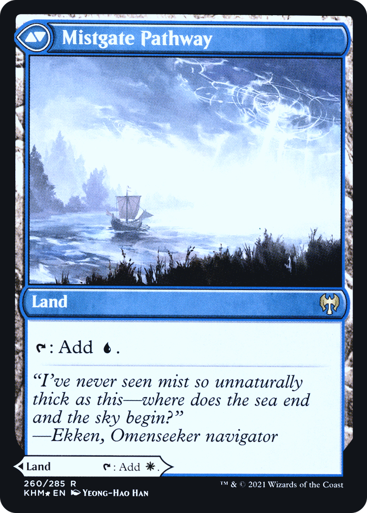 Hengegate Pathway // Mistgate Pathway (PRE-260) - Kaldheim Promos Foil