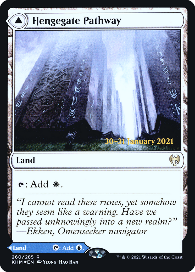 Hengegate Pathway // Mistgate Pathway (PRE-260) - Kaldheim Promos Foil