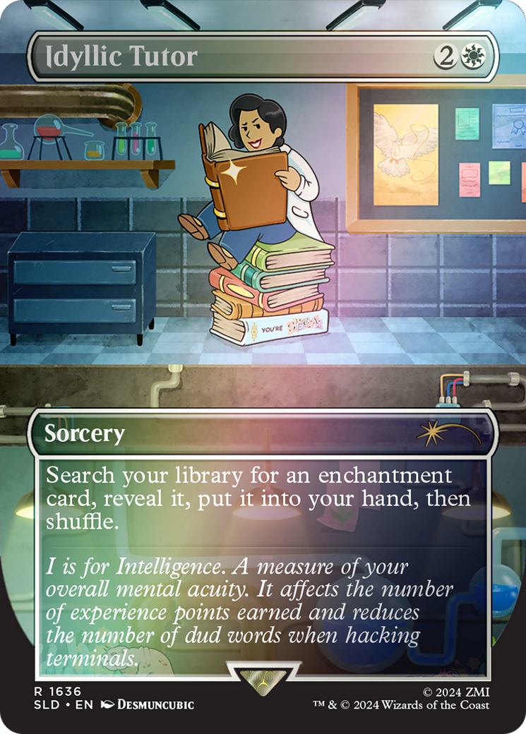 Idyllic Tutor (SLD-1636) - Secret Lair Drop (Borderless) Foil