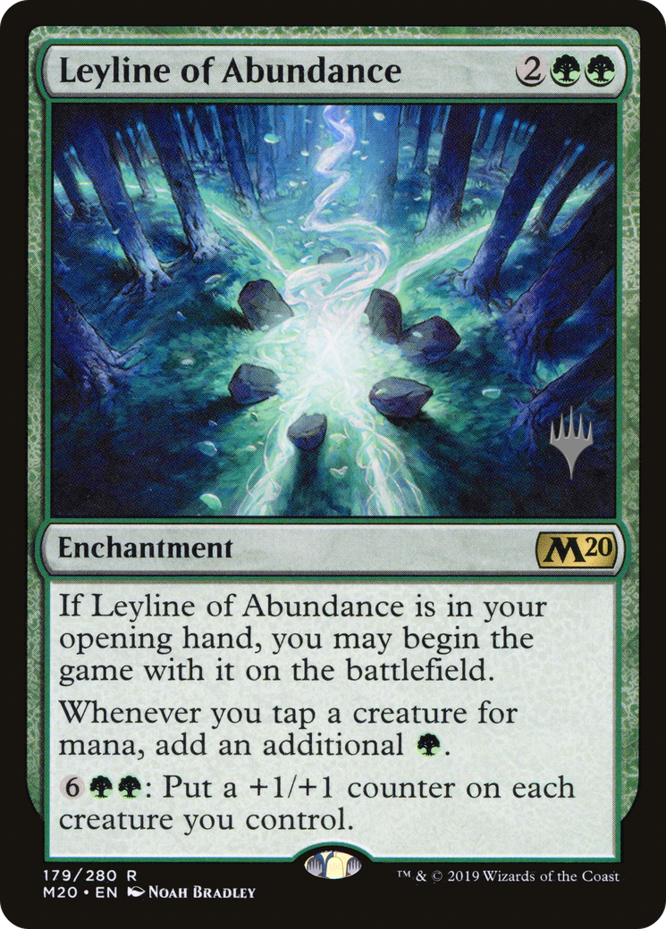 Leyline of Abundance (PPM20-179) - Core Set 2020 Promos Foil