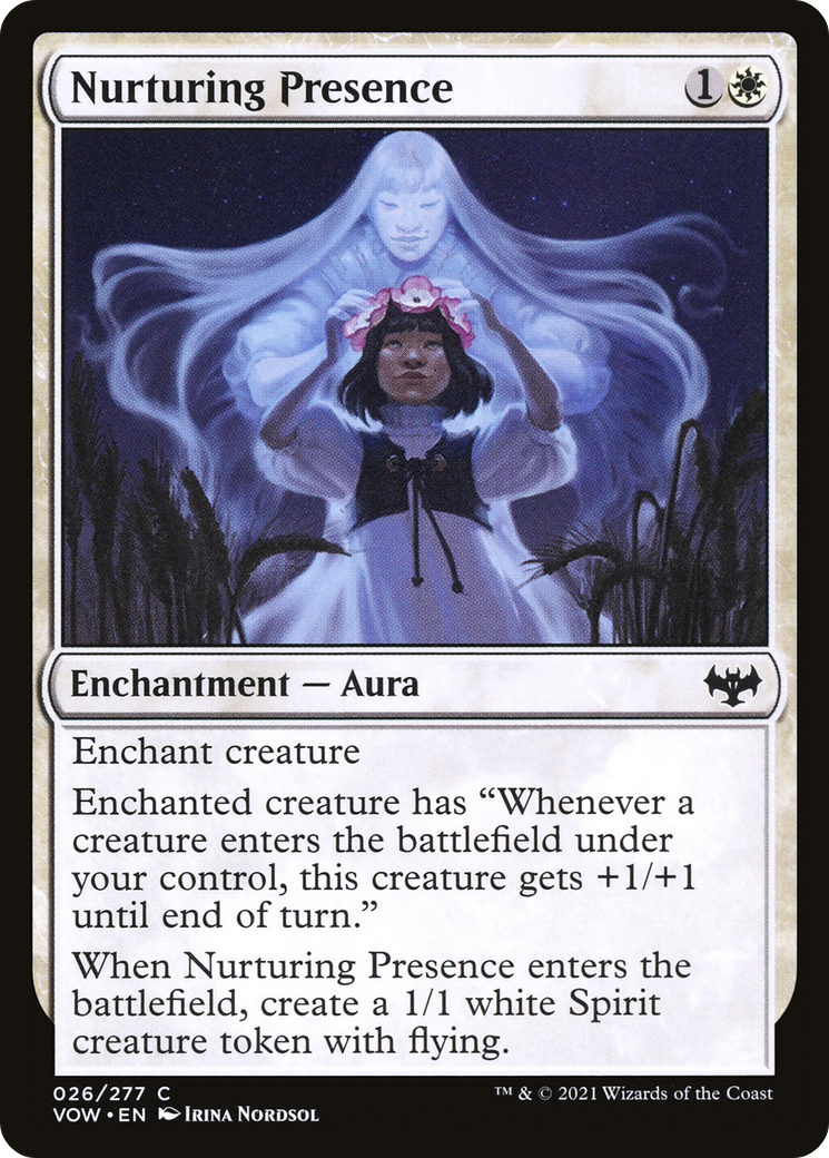 Nurturing Presence (VOW-026) - Innistrad: Crimson Vow Foil