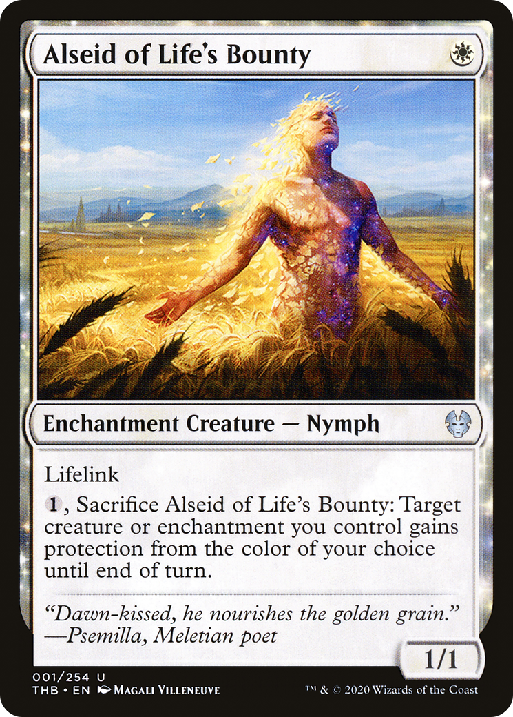Alseid of Life's Bounty (THB-001) - Theros Beyond Death: (enchantment) Foil