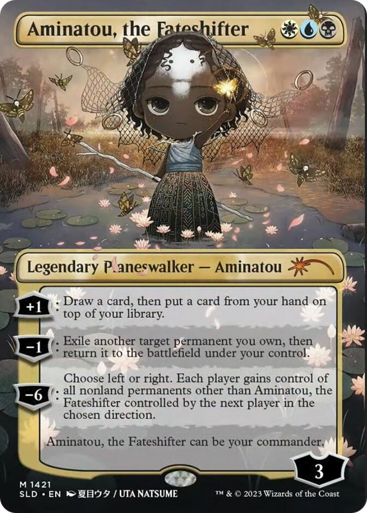 Aminatou, the Fateshifter (SLD-1421) - Secret Lair Drop (Borderless) Foil