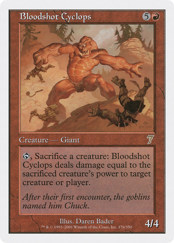 Bloodshot Cyclops (7ED-176) - Seventh Edition