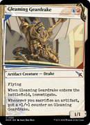 Gleaming Geardrake (MKM-361) - Murders at Karlov Manor: (Showcase) Foil
