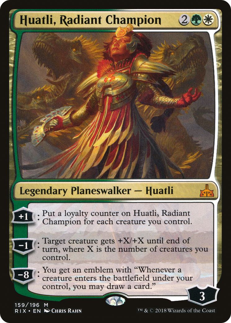 Huatli, Radiant Champion (RIX-159) - Rivals of Ixalan