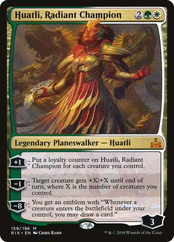 Huatli, Radiant Champion (RIX-159) - Rivals of Ixalan