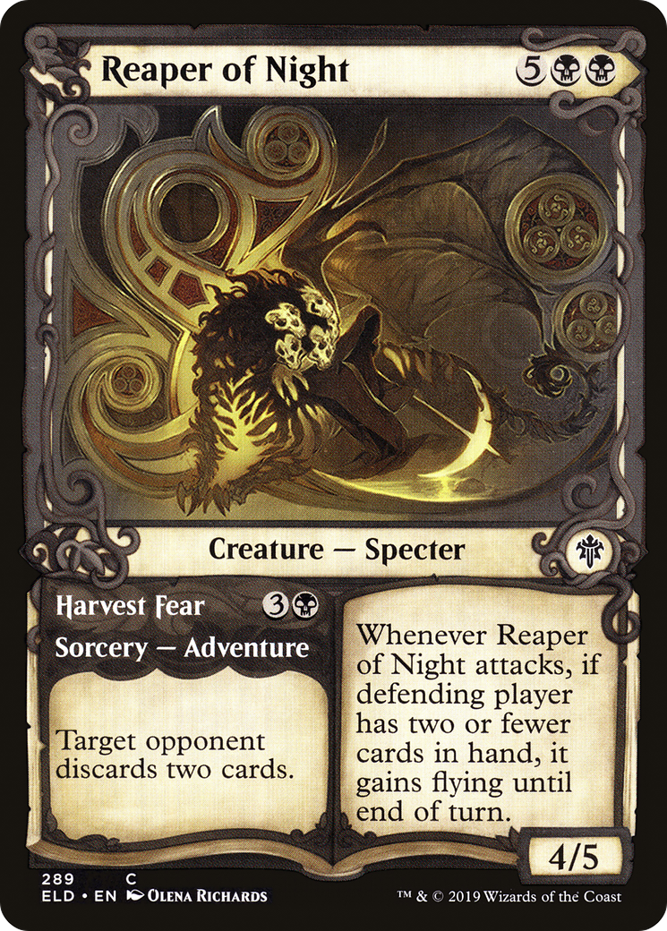 Reaper of Night // Harvest Fear (ELD-289) - Throne of Eldraine: (Showcase) Foil