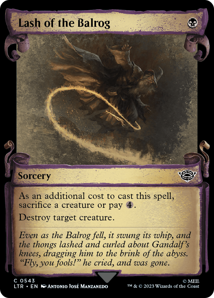 Lash of the Balrog (LTR-543) - The Lord of the Rings: Tales of Middle-earth: (Showcase)