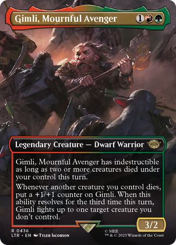 Gimli, Mournful Avenger (LTR-436) - The Lord of the Rings: Tales of Middle-earth (Borderless)