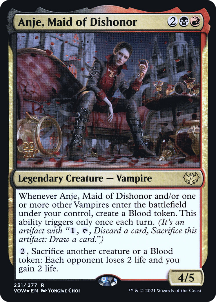 Anje, Maid of Dishonor (PRE-231S) - Innistrad: Crimson Vow Promos Foil