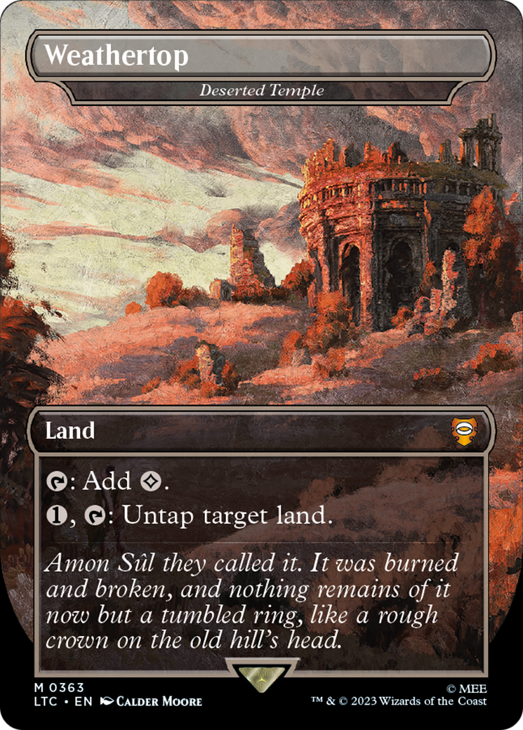 Deserted Temple (LTC-363) - Tales of Middle-earth Commander / Weathertop (Borderless) Foil