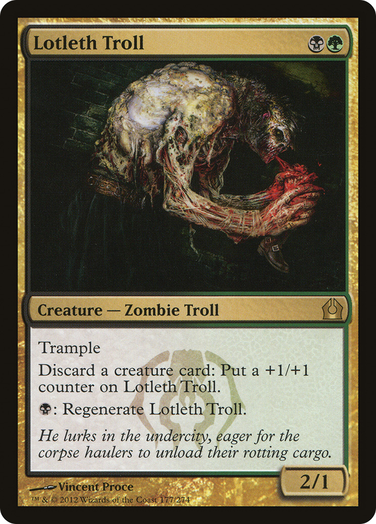 Lotleth Troll (RTR-177) - Return to Ravnica Foil