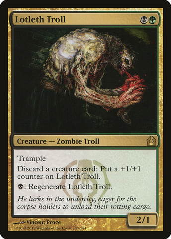 Lotleth Troll (RTR-177) - Return to Ravnica Foil
