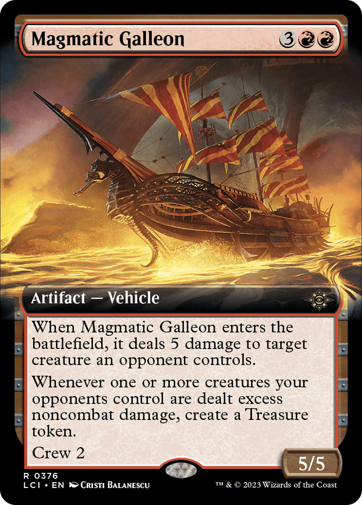 Magmatic Galleon (LCI-376) - The Lost Caverns of Ixalan: (Extended Art)